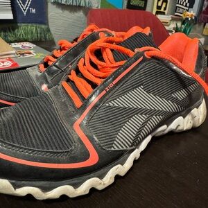 Reebok Men's Black and Orange Athletic Shoes